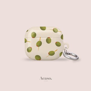 Olives AirPods Cover for AirPods Pro 1 & 2 and AirPods 1st, 2nd, 3rd, 4th Generations by Acaso London image 1