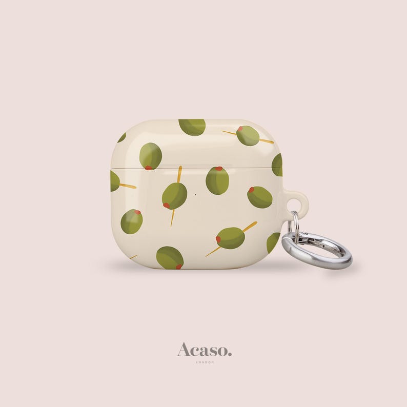 Olives AirPods Cover for AirPods Pro 1 & 2 and AirPods 1st, 2nd, 3rd, 4th Generations by Acaso London image 1