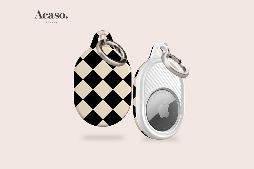 AirTag HOLDER Checkerboard Apple Air Tags for Luggage, AirTag Case With