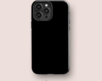 Solid Black Case for iPhone 16, iPhone 15, for Galaxy S25, Pixel 9 Series & More Plain Colour Premium Phone Cases