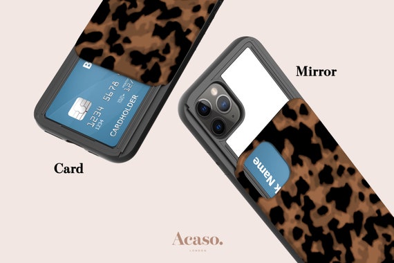 Tortoise Shell Credit Card And Mirror Phone Case Iphone Case Etsy 日本