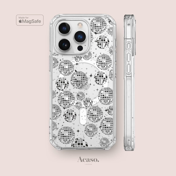 Disco Ball Impact Resistant Clear Case for iPhone 17, 16, 15 & 14