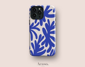 Matisse Blue - iPhone 15 Pro Case, Tough | Phone Cases for iPhone 14, iPhone 13 and More Models Available