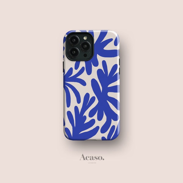Matisse Blue - iPhone 15 Pro Case, Tough | Phone Cases for iPhone 14, iPhone 13 and More Models Available