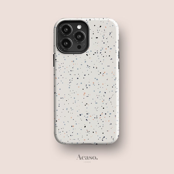 Sprinkled Dots Case for iPhone 13, iPhone 12 Pro Case, iPhone 11 Case, iPhone 8 Case and More - Minimal Style Phone Cases