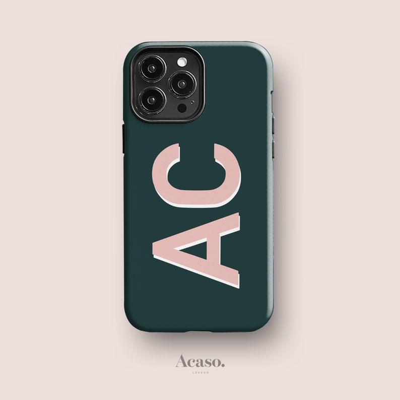 Custom Teal Phone Case for iPhone 15 iPhone 14 Case, for Samsung S24 Case & Google Pixel 8 Personalised Cases by Acaso image 1