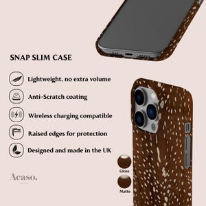 Bambi Spots Case for iPhone 16, Galaxy S25, Pixel 9 Series & More Animal Print Fall Phone Cases image 3
