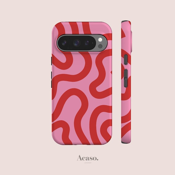 Pink Swirl Google Pixel Case | Tough Protective Phone Cover