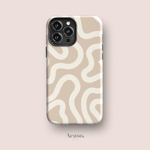 Boho Line Art Case for iPhone 16e, for Galaxy S24 FE, Pixel 9 Pro XL & More Minimal Phone Cases for All Models