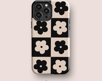 Flower Power Case for iPhone 15, iPhone 14, iPhone 13, iPhone 12, iPhone 11 & More Checkered, Aesthetic Phone Cases by Acaso