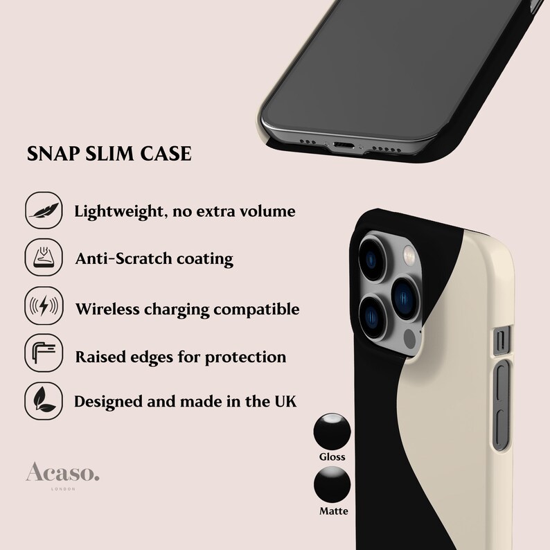 Geo Minimal Case for iPhone 17, iPhone 16, Galaxy S25, Pixel 10 & More Geometric, Minimalist Phone Cases image 3