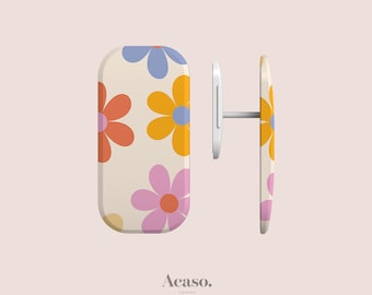 Paris Flowers Phone Grip for iPhone & Android - More Cute Stick On Phone Holders by Acaso