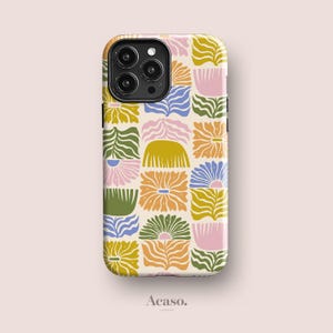 Cut Out Flowers Case for iPhone 16, iPhone 15, iPhone 14, iPhone 13, iPhone 12 & More Abstract Phone Cases