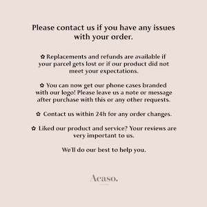 a sign that says please contact if you have issues with your order