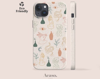 Boho Mythos Eco Case for iPhone 17, 16, 15, 14, 13 & Galaxy S25, S24, S23 Series