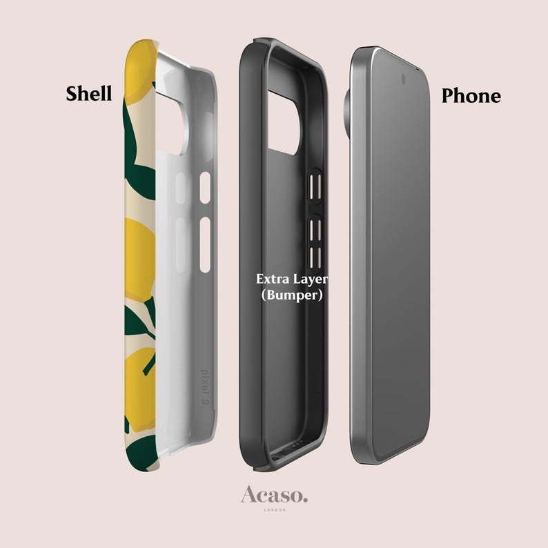 Lemons Pixel Phone Case for Series 10, 9, 8, 7, 6 image 4