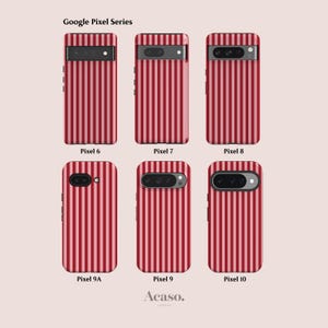 Pink Striped Pixel Case for Google Pixel 10, 9, 8, 7 & 6 image 2