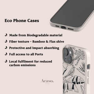 Eco-Friendly Case for iPhone 16, for Galaxy S25 & More Biodegradable Cases Made with Bamboo image 2