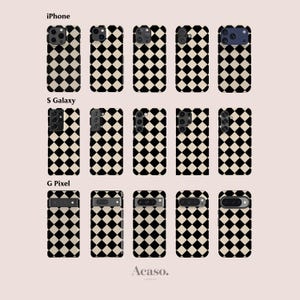 Checkerboard Phone Case for iPhone 17, iPhone 16, iPhone 15, iPhone 14 & More Checkered Phone Cases image 2