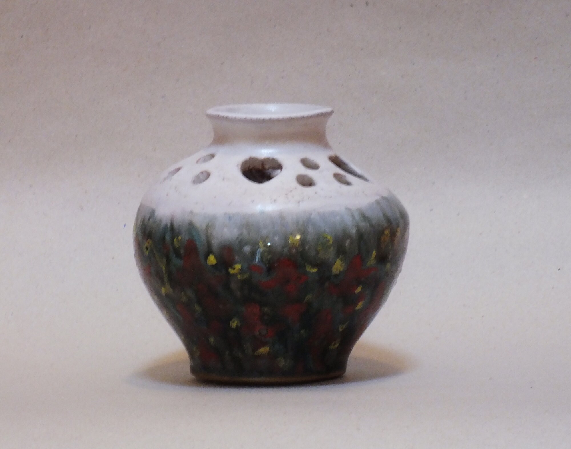 Flower Arranging Vase with holes for easy Flower Display Etsy