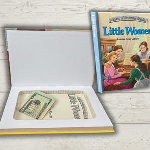 Little Women Hidden Book Safe – Children’s Hollow Book | Secret Storage Cash Box | Real Repurposed Book