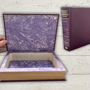 Hidden Book Safe – Handmade Hollow Book with Magnetic Closure | Secret Storage Stash Box | Real Repurposed Vintage Book | Readers Digest