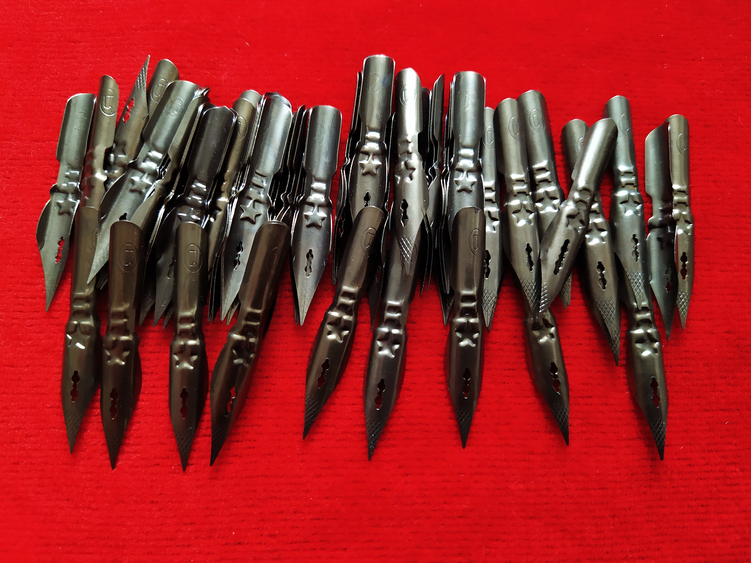 10 Vintage ink pen nibs. Soviet pen nibs. Set of 10 psc. Etsy