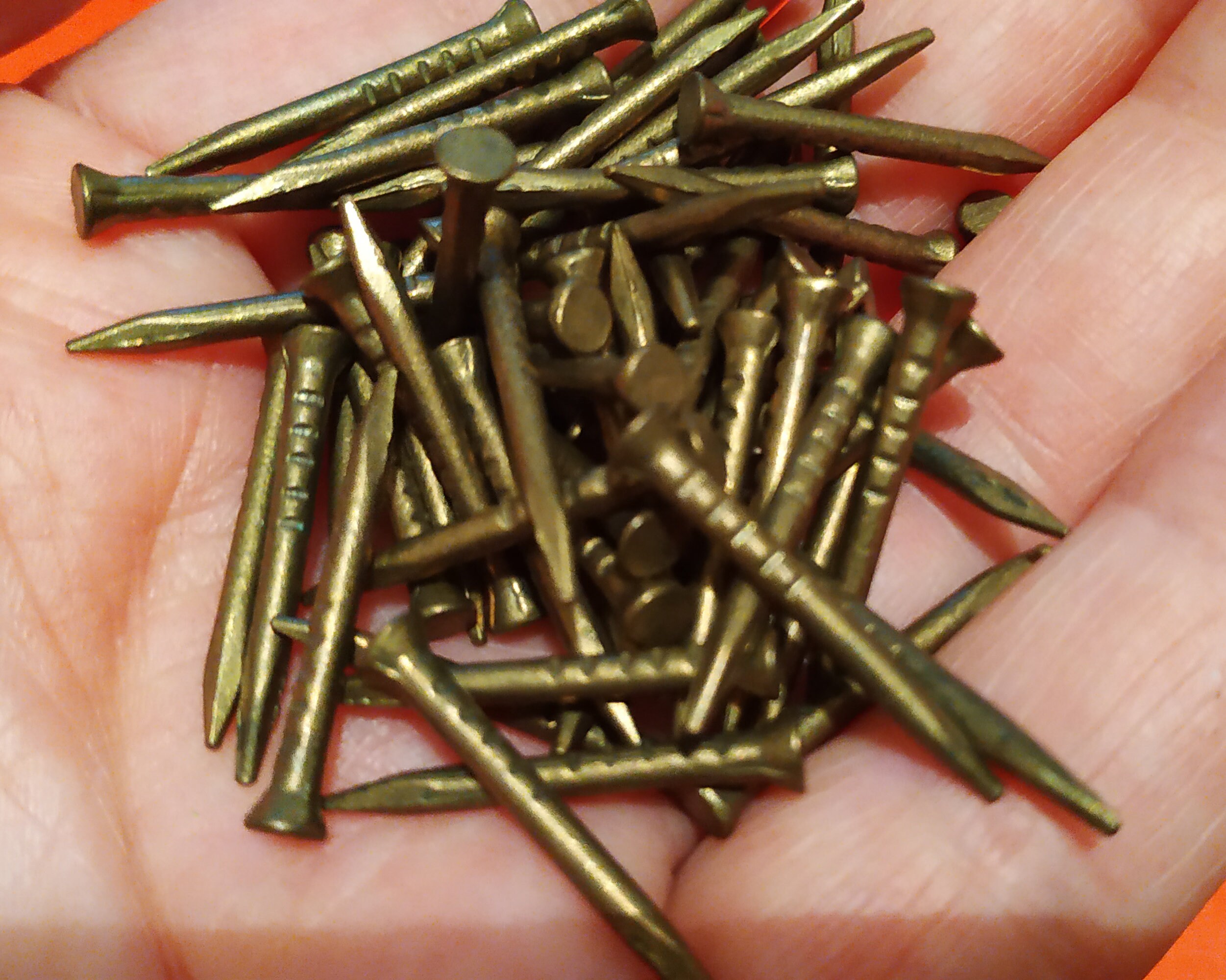 Vintage Nails. Brass Nails. Decorative Nails. Etsy Israel