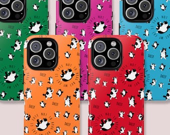 Dancing Cat Pattern iPhone Case Phone Cover for iPhone 17 16 15 14 Pro Max Plus Samsung Galaxy S25 S24 S23 UltraCase Google Pixel 9 8 7 Pro