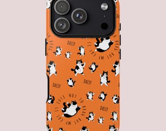 Dancing Cat Pattern iPhone Case Phone Cover for iPhone 17 16 15 14 Pro Max Plus Samsung Galaxy S25 S24 S23 UltraCase Google Pixel 9 8 7 Pro