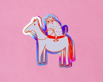 Cowboy Boots Vinyl Sticker — Cat Sticker