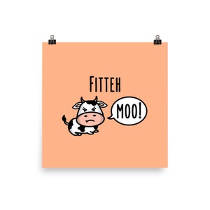 Fitteh Moo - Matte Poster Print (The Cute Pista): Desi Gifts, Bollywood Prints, South Asian Gifts, Art Print, Indian Art, Pakistani Art