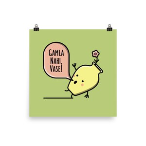 Gamla Nahi Jarrón - Impresión de cartel mate (La pista linda): Regalos Desi, impresiones de Bollywood, regalos del sur de Asia, impresión de arte, arte indio, arte pakistaní