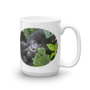 Mountain Gorilla Portrait Coffee Mug, 11 or 15 oz