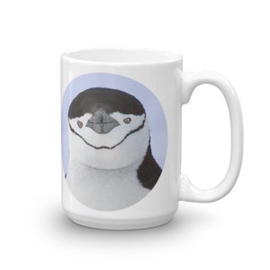 Chinstrap Penguin Portrait Coffee Mug, 11 or 15 oz