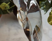 Rare 1970s Baccarat Crystal Kingfisher Bird. Artist signed R Rigot 101 200