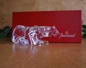 Baccarat Crystal Tiger Figurine Vintage