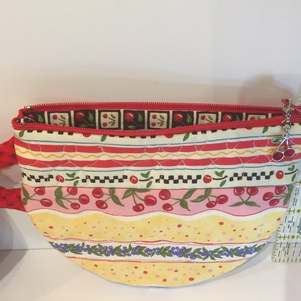 Mary Engelbreit gesteppt Tee Tasse Reißverschluss Tasche **