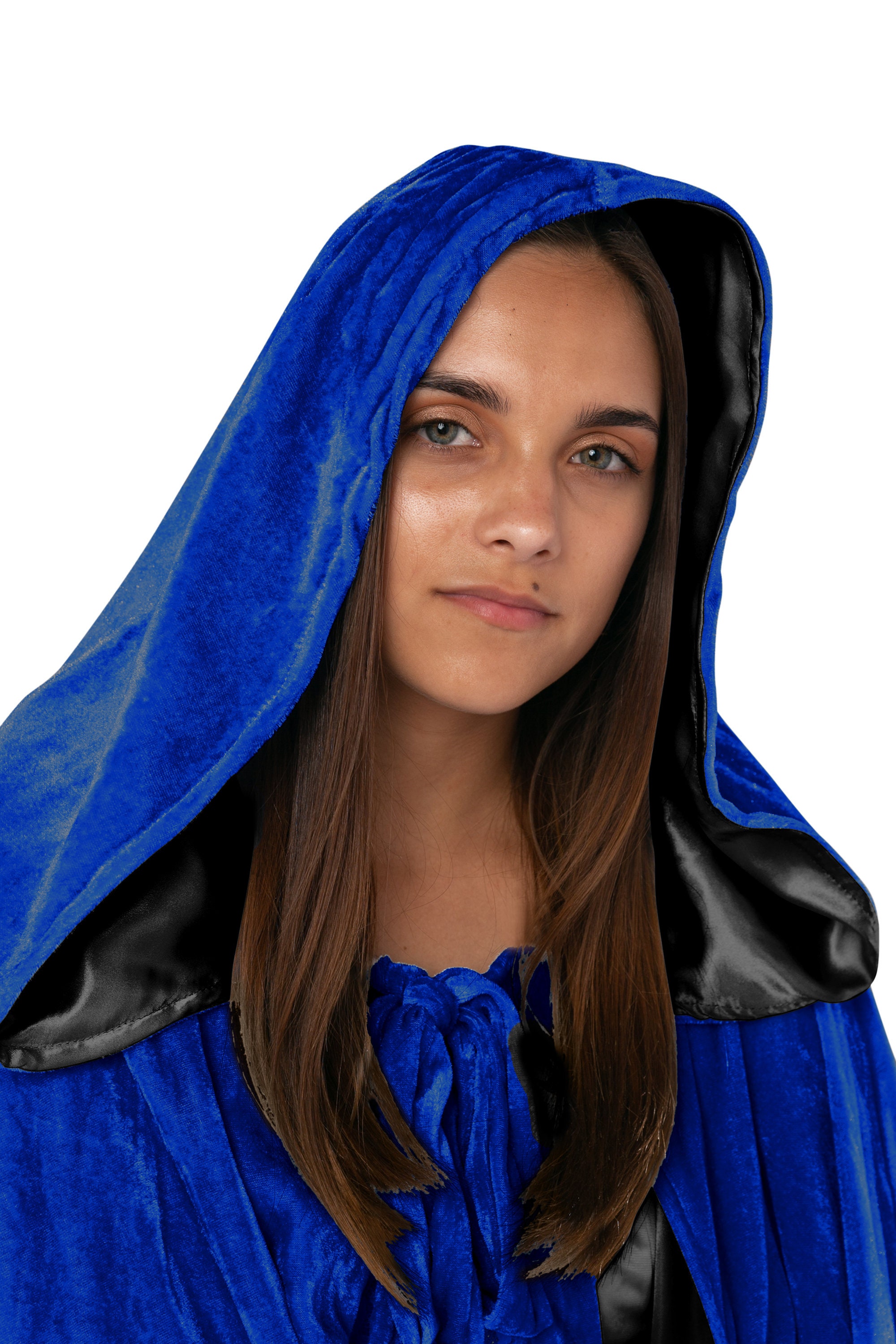 Royal Blue Cloak Lined in Black Satin Luxury Cape Fashion Etsy