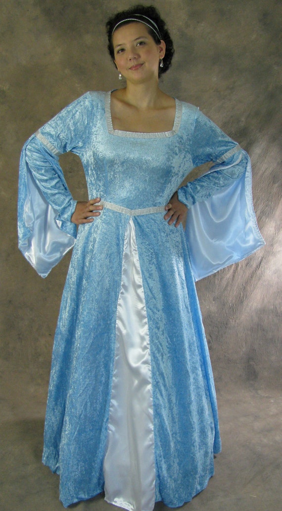 Medieval Dress, Shift Ana, blue