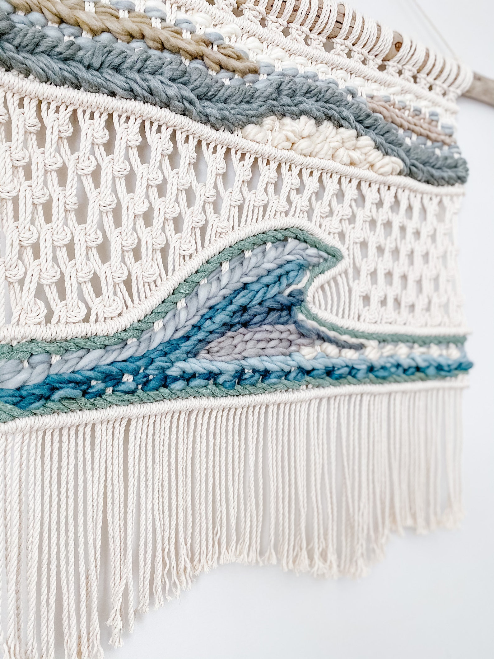 Macrame Wave Wall Hanging Macraweave Etsy
