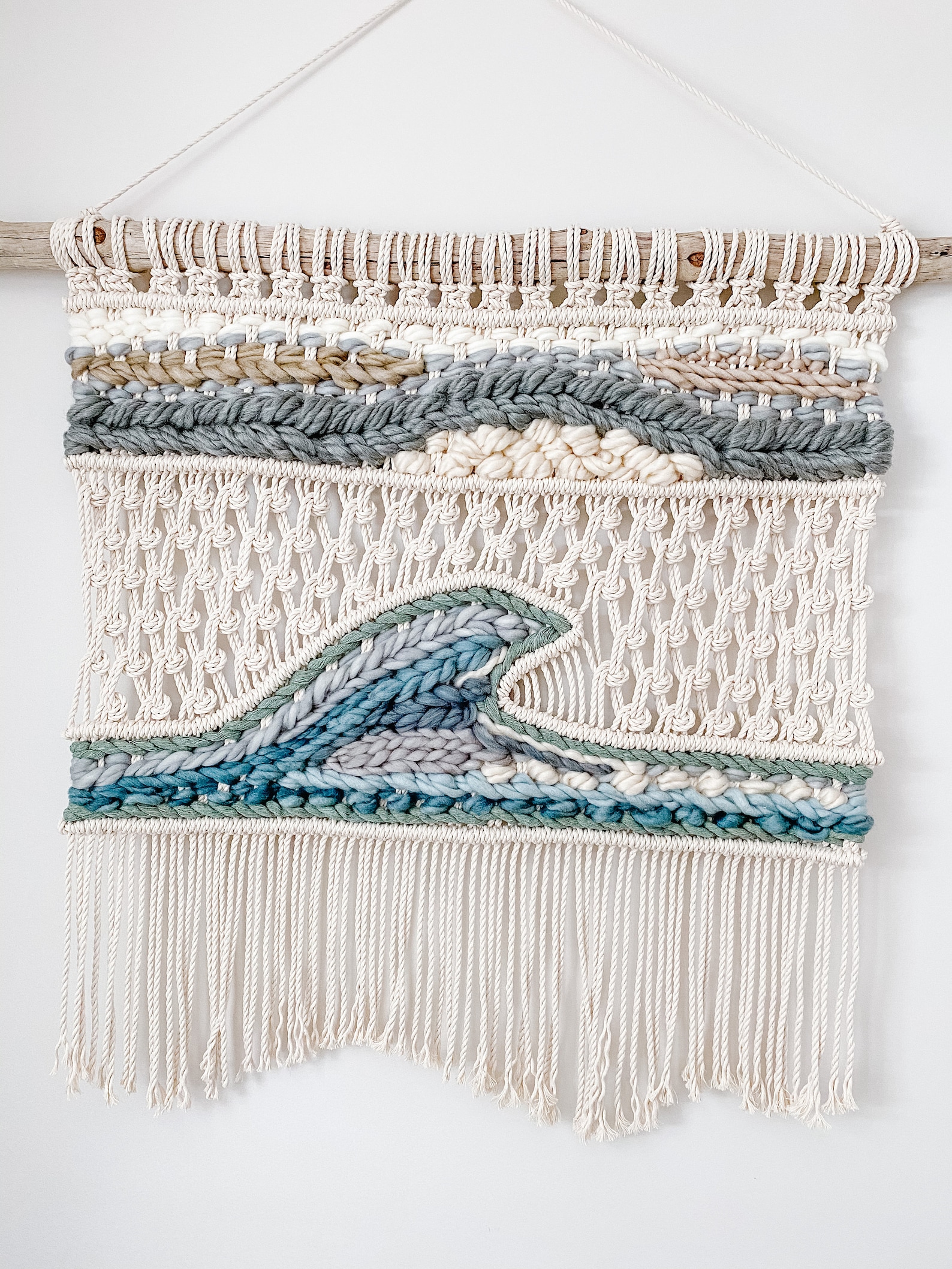 Macrame Wave Wall Hanging Macraweave Etsy