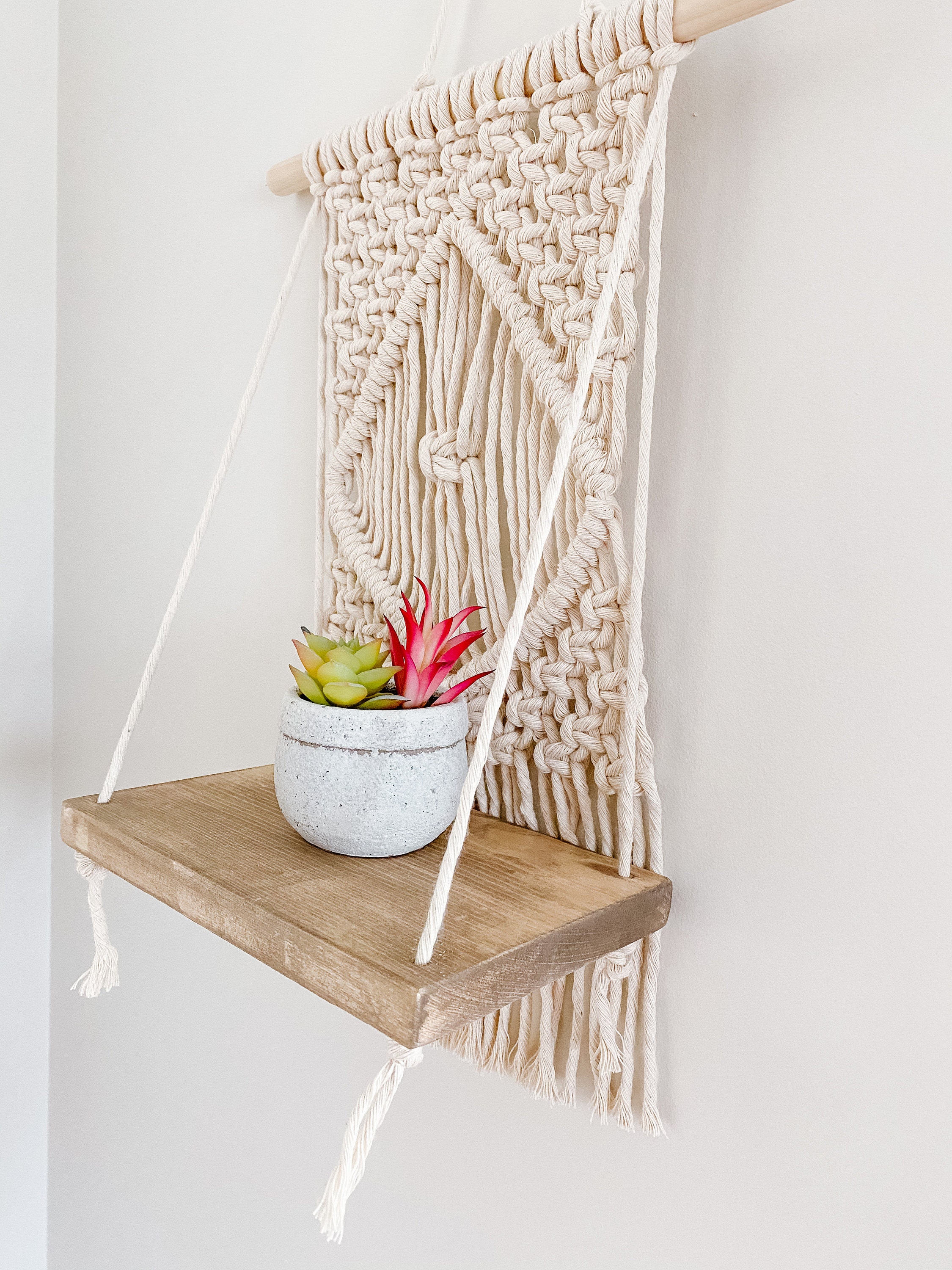 DIY Macrame shelf kit Etsy