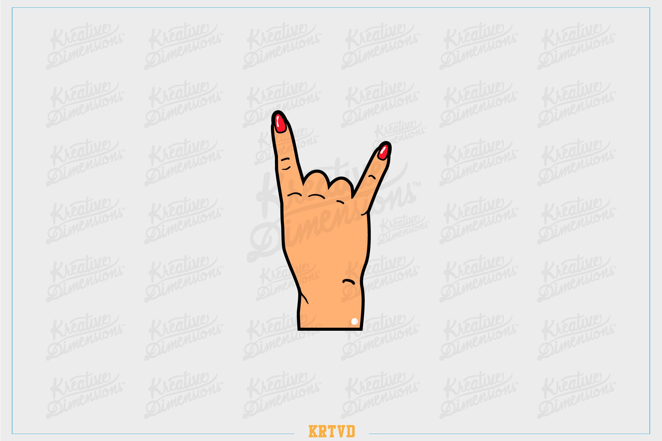Rad Hand Finers 1 SVG Cut File Download Etsy UK