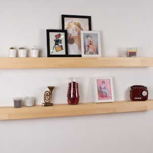 Solid Wood Floating Shelf 3-piece , Multi-Kinetic Energy Wall