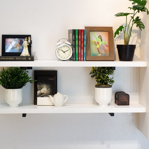 White Floating Shelves Custom Size Floating Shelves With Etsy Australia