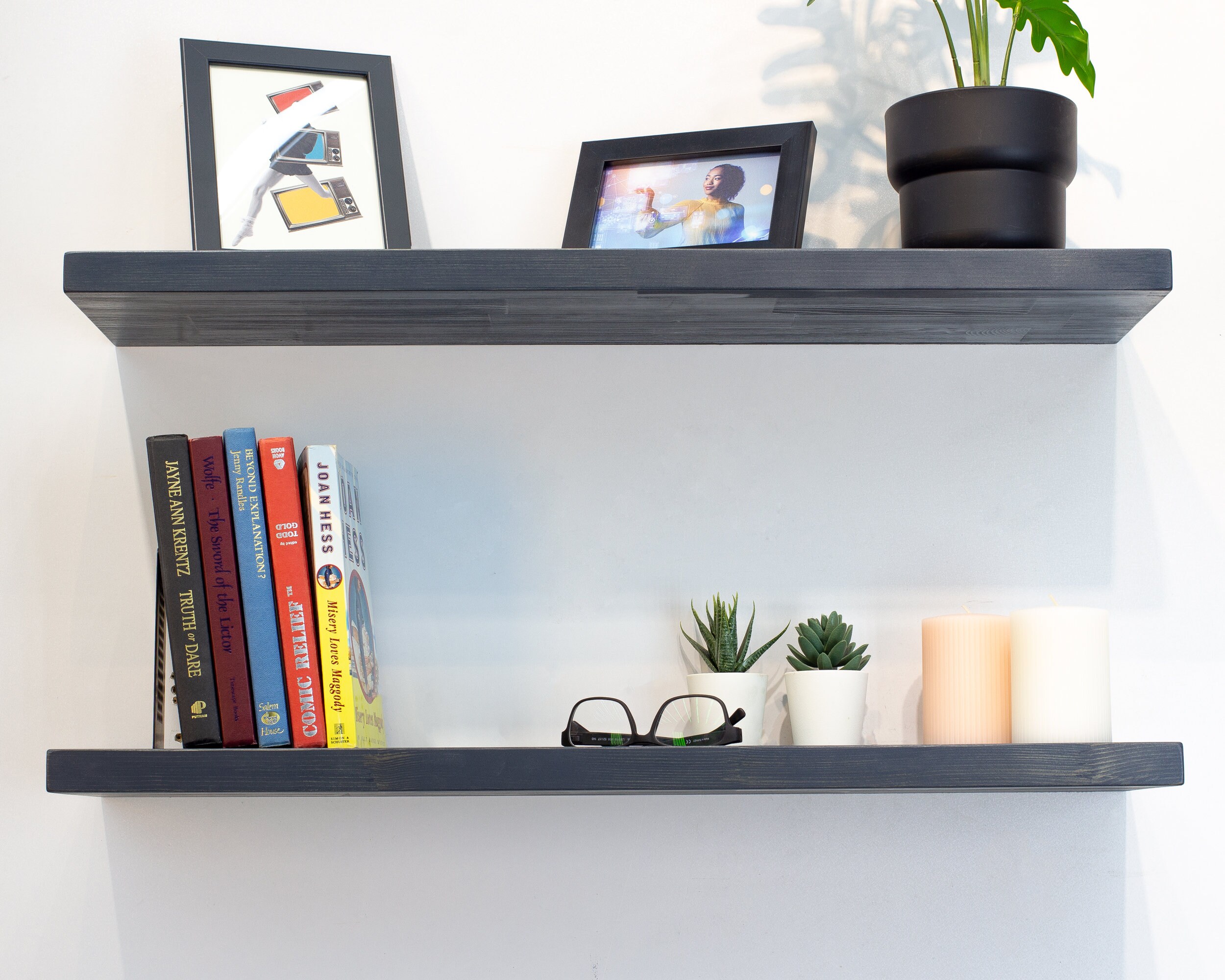 Modern Floating Shelves Deep Floating Shelf Custom Size Etsy UK