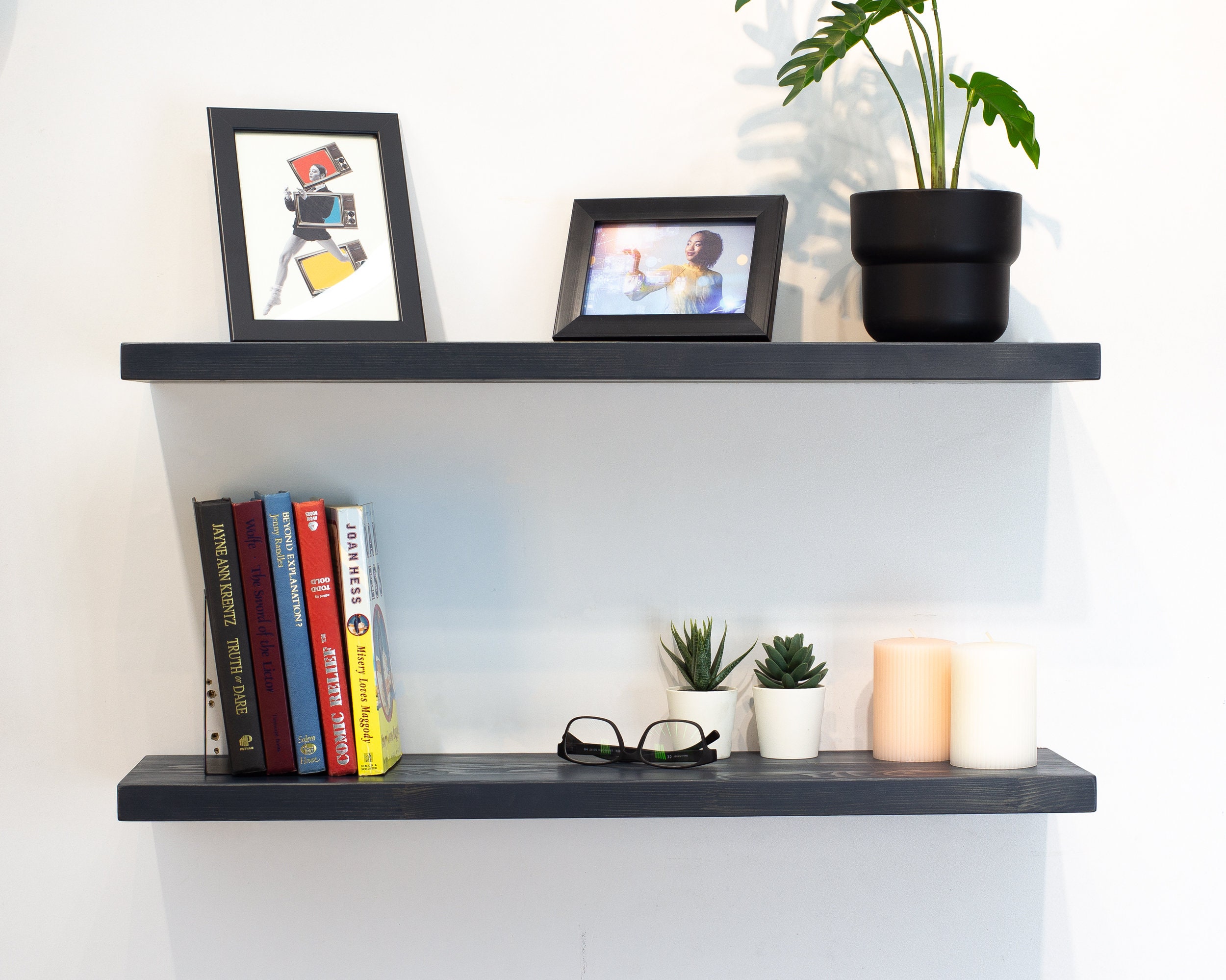 Modern Floating Shelves Deep Floating Shelf Custom Size Etsy UK