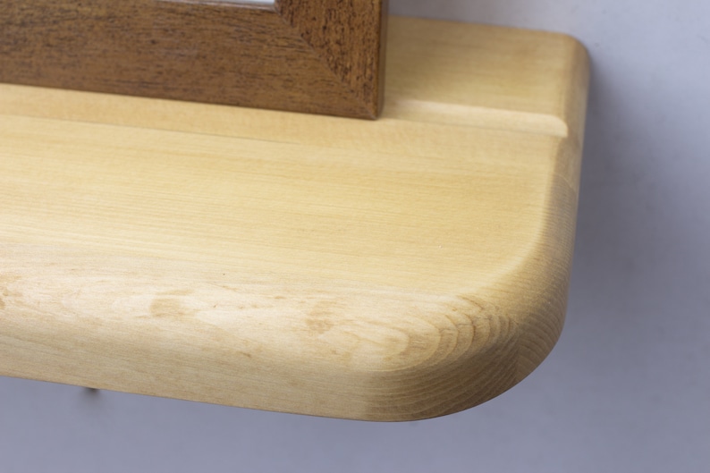 Wooden Floating Shelf With Plate Groove Custom Size Floating Etsy