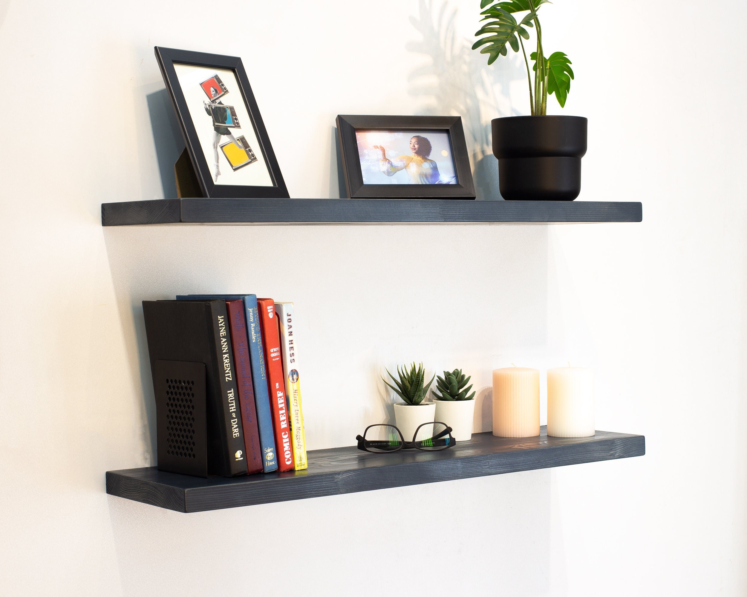 Modern Floating Shelves Deep Floating Shelf Custom Size Etsy UK